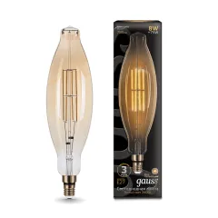 Gauss LED Vintage Filament Flexible A160 8W E27 160*300mm Golden 620lm 2400K 1/6