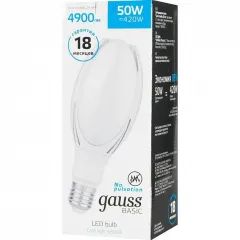 Лампа Gauss Basic BT110 AC180-240V 50W 4900lm 6500K E40 LED 1/20