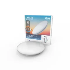Cветильник GaussSmartHome наст-потол 35W IP20 400*70мм изм.цвет.тем.+дим LED 1/5