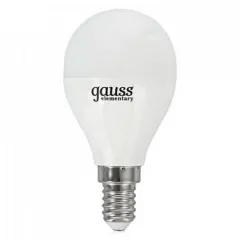 Лампа Gauss Elementary Шар 12W 950lm 6500K Е14 LED 1/10/100