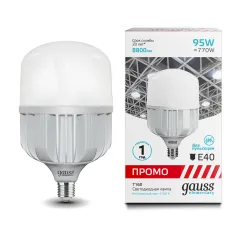 Лампа Gauss Elementary T160 95W 8800lm 4100K E40 Promo LED 1/6