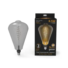 Лампа Gauss Filament ST164 8.5W 165lm 1800К Е27 gray flexible LED 1/6
Артикул: 157802005
