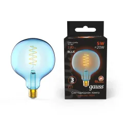 Лампа Gauss Filament G125 5W 190lm 1800К Е27 sky blue flexible LED 1/10
Артикул: 1013802105