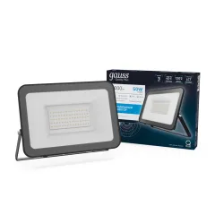 Фото Прожектор Gauss Qplus 50W 6000lm 6500K 175-265V IP65 черный LED 1/10 Артикул: 613511350