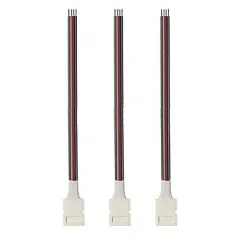 Набор коннекторов запитывающих для RGB светодиодной ленты шириной 10 мм 3 шт арт. 12027