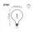 Лампа Gauss Basic Filament G125 11,5W 1490lm 2700К Е27 LED арт. 1111212 размеры