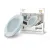 Фото Светильник Gauss Glass круг 6W 450lm 3000K 185-265V IP20 монт Ø80 100*36 с дек стеклом LED 1/10/40 Артикул: 947111106