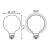 Фото Лампа Gauss Filament G125 10W 1070lm 3000К Е27 milky диммируемая LED 1/20 Артикул: 187202110-D