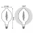 Лампа Gauss Filament BT180 8.5W 165lm 1800К Е27 gray flexible LED 1/2
Артикул: 152802005