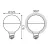 Лампа Gauss Filament G125 9W 890lm 4100К Е27 mirror-milky LED 1/10
Артикул: 1014802209