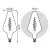 Лампа Gauss Filament Vase 8.5W 660lm 2000К Е27 golden flexible LED 1/2
Артикул: 180802105