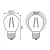 Лампа Gauss Filament Elementary Шар 12W 730lm 2700К Е27 LED 1/10/100, изображение 7