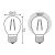 Фото Лампа Gauss Filament Шар 9W 680lm 2700К Е27 LED 1/10/50 Артикул: 105802109