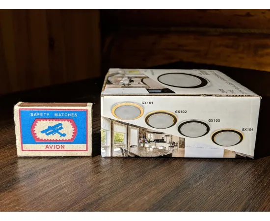 Точечный светильник Gauss Tablet GX103 Хром/Черный, GX53 1/100 арт.GX103