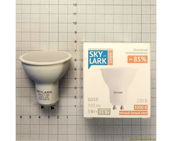 A007 Светодиодная лампа Skylark Simple GU10 MR16 5W 230V 3