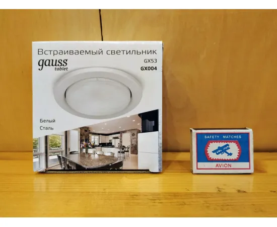 Точечный светильник Gauss Tablet GX004 Белый, GX53 1/100 арт. GX004