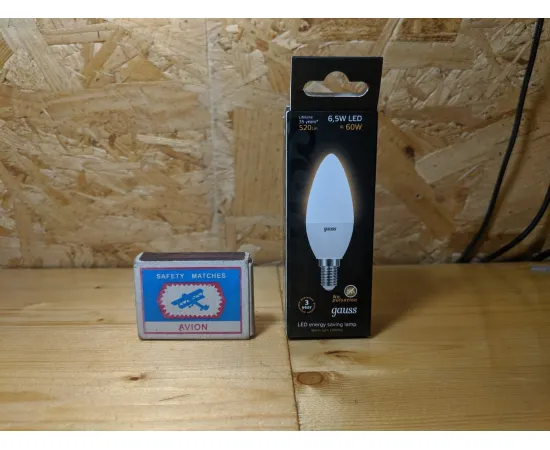 Gauss LED Candle E14 6.5W 3000К арт. 103101107 Лампа Gauss LED Candle E14 6.5W 3000К арт. 103101107 Лампа