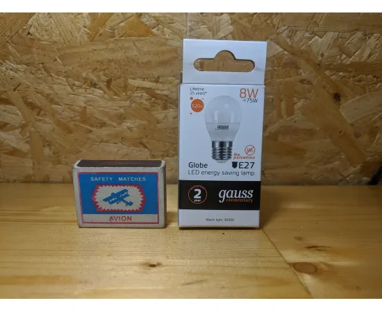 Gauss LED Elementary Globe 8W E27 3000K арт. 53218 Характеристики