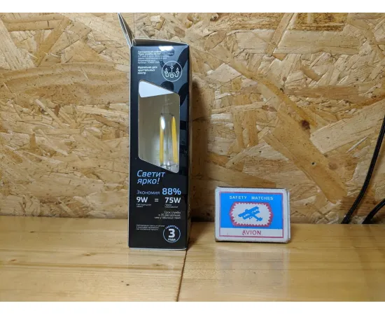 Gauss LED Filament Свеча на ветру E14 9W 710lm 4100K 1/10/50 арт.104801209 Характеристики