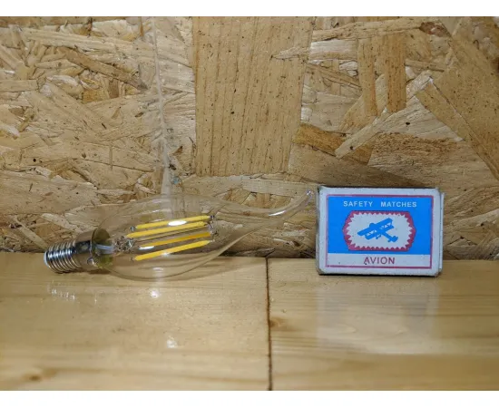 Gauss LED Filament Свеча на ветру E14 9W 710lm 4100K 1/10/50 арт.104801209 Лампа