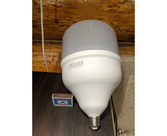 Gauss Elementary LED T160 E27 60W 5600lm 180-240V 6500K 1/6, изображение 6 Gauss Elementary LED T160 E27 60W 5600lm 180-240V 6500K 1/6, изображение 6