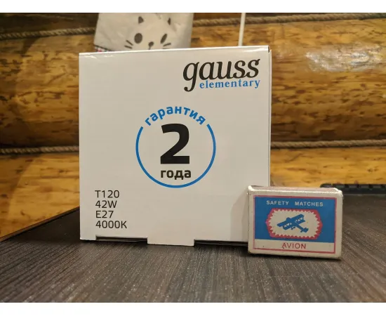 Gauss Elementary LED T120 E27 42W 3600lm 180-240V 4000K 1/12, изображение 10