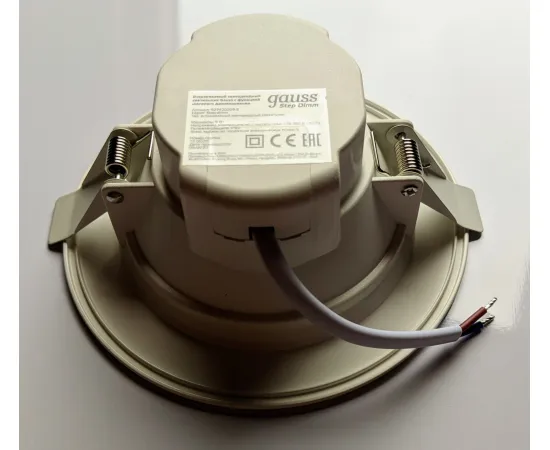 Светильники Gauss Кругл. Белый 9W,126x126x54, Ø95мм, 4000K, 740 Lm, с функцией шагового диммирования 100-50-15% арт. 927420209-S​​​ светильник