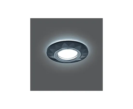 Точечный светильник Gauss Backlight BL058 Круг Гран. Графит/Хром, Gu5.3, LED 4100K 1/40