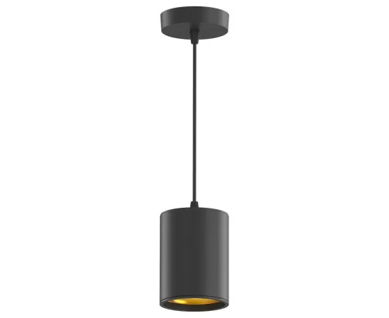 Gauss LED светильник накладной (подвесной) HD037 12W (черный/золото) 3000K 79*100мм 1/20
