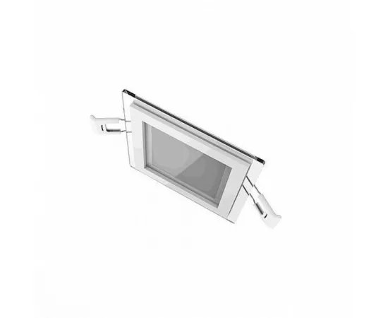 Фото Светильник Gauss Glass кв 6W 490lm 4000K 220-240V IP20 монт Ø70х70 100*100*35 с дек стеклом LED арт. 948111206