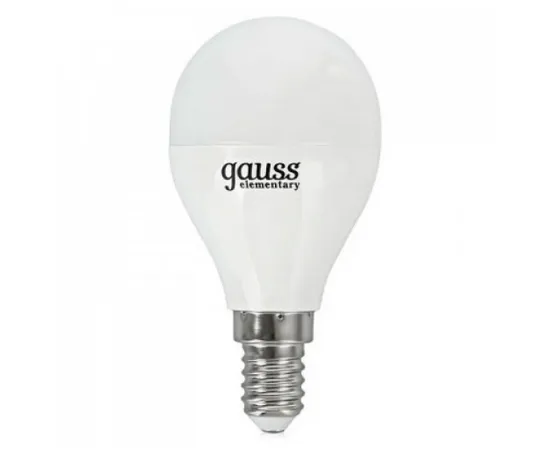 Лампа Gauss Elementary Шар 10W 750lm 6500K Е14 LED 1/10/100