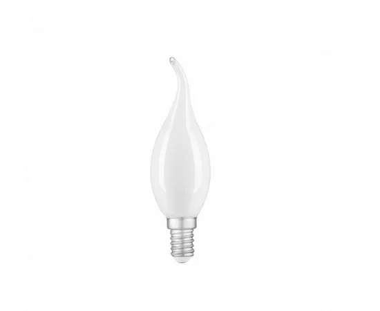 Фото Лампа Gauss Filament Свеча на ветру 9W 610lm 4100К Е14 milky LED арт. 104201209