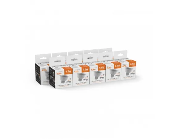 Фото характеристики Лампа Gauss Basic MR16 6,5W 470lm 3000K GU5.3 LED арт. 1013517 Фото характеристики Лампа Gauss Basic MR16 6,5W 470lm 3000K GU5.3 LED арт. 1013517