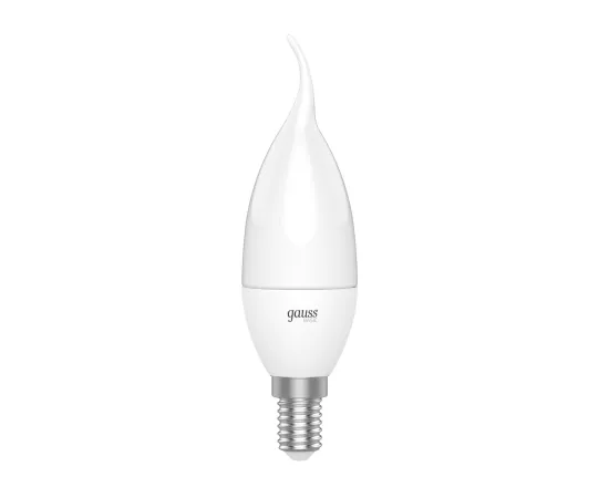 Фото Лампа Gauss Basic Свеча на ветру 5,5W 420lm 4100K E14 LED 1/10/50 арт. 1034126