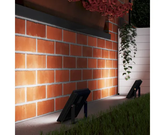 Фото свечение Прожектор Gauss Elementary 50W 4500lm 6500К 200-240V IP65 черный LED арт. 613100350