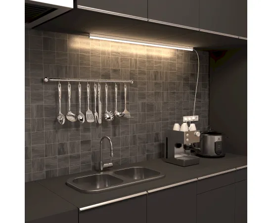 Светильник с кнопкой Gauss TL линейный 15W 1320lm 4000K IP20 1175х22х37 (к.п. 1м, Коннект2шт, креп 1шт) LED 1/25, изображение 2 Светильник с кнопкой Gauss TL линейный 15W 1320lm 4000K IP20 1175х22х37 (к.п. 1м, Коннект2шт, креп 1шт) LED 1/25, изображение 2