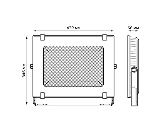 Фото Прожектор Gauss Qplus 200W 24000lm 6500K 175-265V IP65 черный LED арт. 613100200