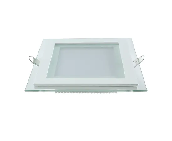 Светильник Gauss Glass кв 6W 490lm 4000K 185-265V IP20 монт 80х80 100*100*36 с дек стеклом LED 1/10/40, изображение 2