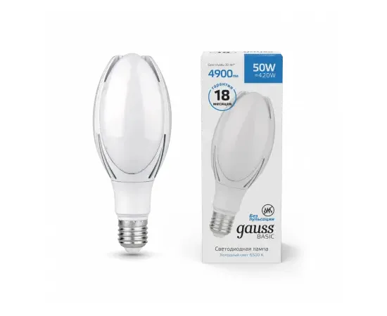 Лампа Gauss Basic BT110 AC180-240V 50W 4900lm 6500K E40 LED 1/20, изображение 3