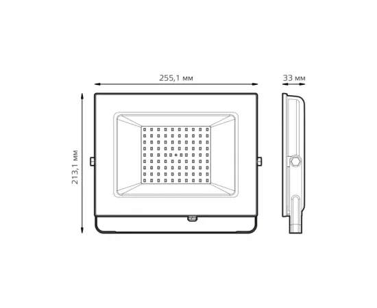 Фото характеристики Прожектор Gauss Elementary 100W 9475lm 4000К 175-265V IP65 черный LED арт. 613100110 Фото характеристики Прожектор Gauss Elementary 100W 9475lm 4000К 175-265V IP65 черный LED арт. 613100110