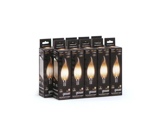 Фото характеристики Лампа Gauss Filament Свеча на ветру 5W 420lm 2700К Е14 LED арт. Фото характеристики Лампа Gauss Filament Свеча на ветру 5W 420lm 2700К Е14 LED арт.