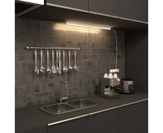 Светильник GAUSS LED TL линейный матовый 12W 4000K 872х25х36,1050лм, 1/25, изображение 9