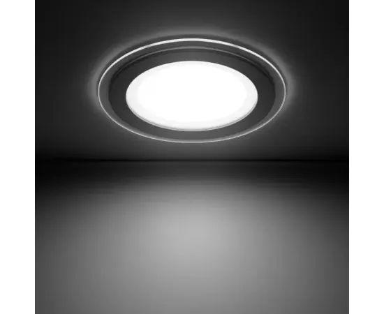 Светильник Gauss Glass круг 12W 990lm 4000K 185-265V IP20 монт Ø130 160*36 с дек стеклом LED 1/10/40
Артикул: 947111212