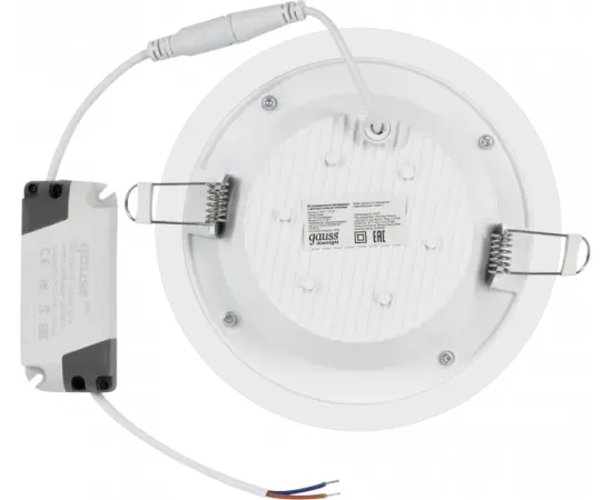 Светильник Gauss Glass круг 12W 990lm 4000K 185-265V IP20 монт Ø130 160*36 с дек стеклом LED 1/10/40
Артикул: 947111212