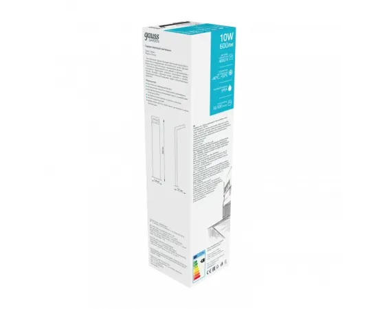 Фото характеристики СВЕТИЛЬНИК САДОВО-ПАРКОВЫЙ GAUSS ELECTRA СТОЛБ 10W, 600LM, 4000K, 134X137X580MM, 170-240V / 50HZ, IP54 арт. GD110