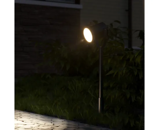 Фото характеристики Светильник садово-парковый Gauss Sonata ландшафтный грунтовой, 35W, GU10, 90*70*470мм, 170-240V / 50Hz, IP54 арт. GD155