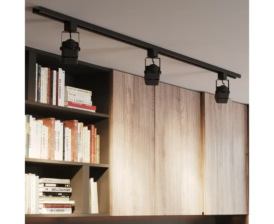 Светильник трековый Gauss куб GU10 220V IP20 60*145мм черный однофазный 1/50, изображение 8