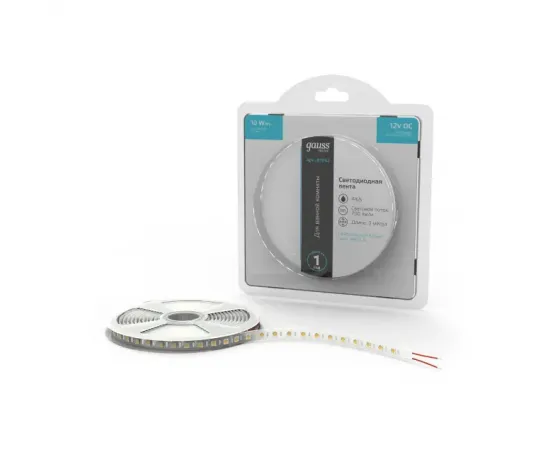 Лента Gauss Basic LED 5050/60 12V 10W/m 700lm/m 4000K 10mm IP65 3m 1/100, изображение 3