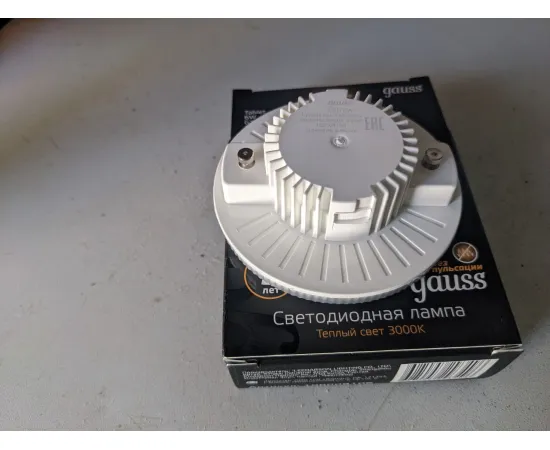 Фото характеристики Лампа Gauss GX53 6W 460lm 3000K LED арт. 108008106