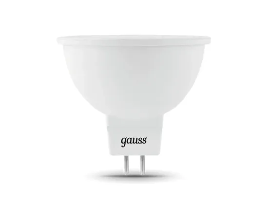 фото лампа Gauss MR16 12V 5W 530lm 6500K GU5.3 LED Артикул: 201505305 фото лампа Gauss MR16 12V 5W 530lm 6500K GU5.3 LED Артикул: 201505305